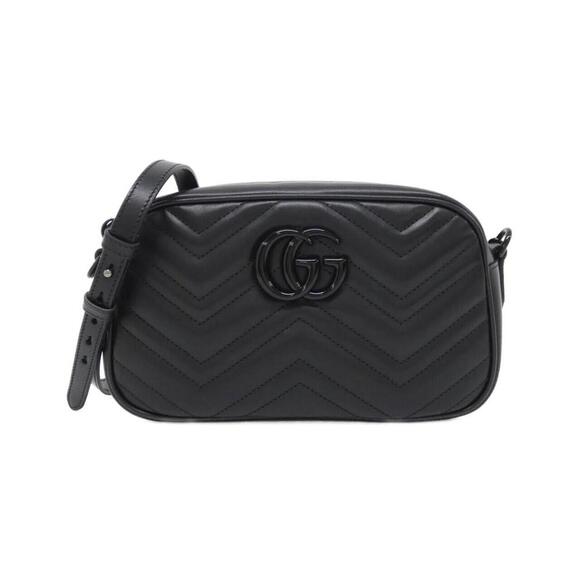 GUCCI Black GG Marmont Shoulder Bag - Picture 1 of 7